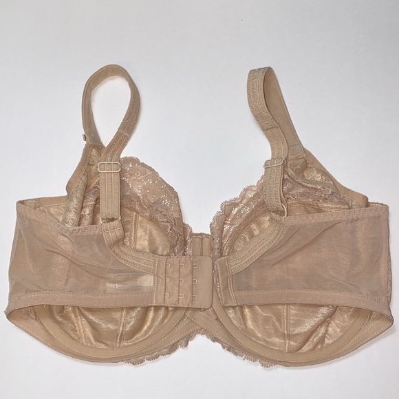 38GG 38J Panache Houndstooth Lace Underwire Bra No padding Semi-Sheer Check Copy - Picture 3 of 16